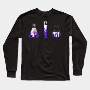 Galaxies in test tubes Long Sleeve T-Shirt